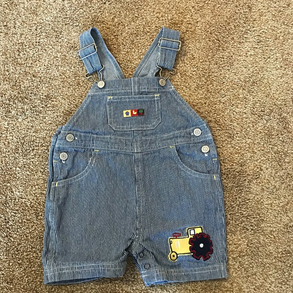 Carter's Striped Denim Overalls 18M